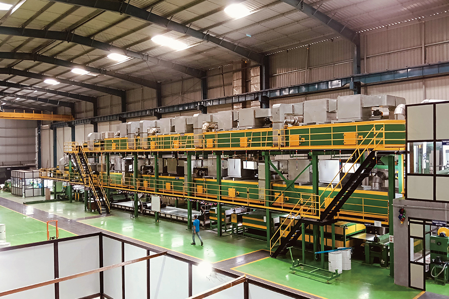 Lini Produksi Kue Ganda Lapisan Warna Ganda Aluminium